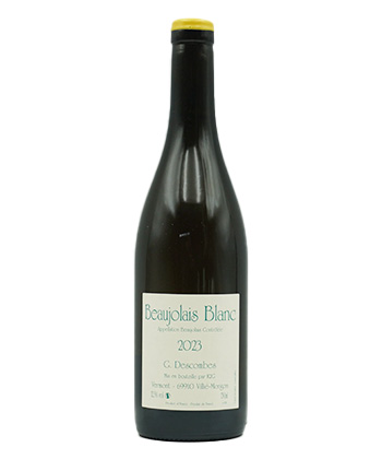 Georges Descombes Beaujolais Blanc 2023 est l'un des meilleurs Chardonnays du Beaujolais Blanc.
