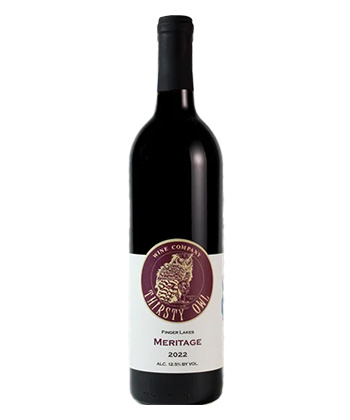 Thirsty Owl Meritage 2024 est l'un des meilleurs mélanges rouges des Finger Lakes de New York.