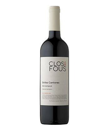 Le Clos des Fous Grillos Cantores est un excellent Cabernet Sauvignon pour votre argent, selon les sommeliers.